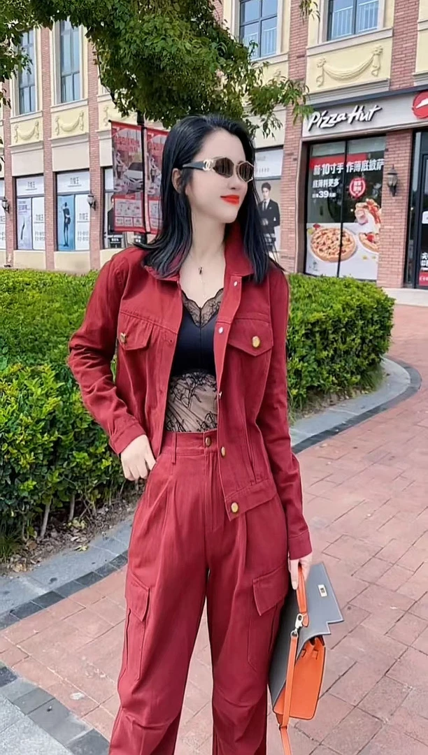 【智馨定制】2025秋冬新品时尚工装裤套装