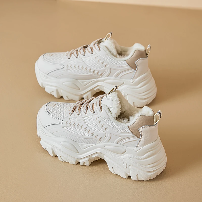 【奥古狮登】男女同款老爹鞋增高5.5CM加绒231151+N231151+234108AA