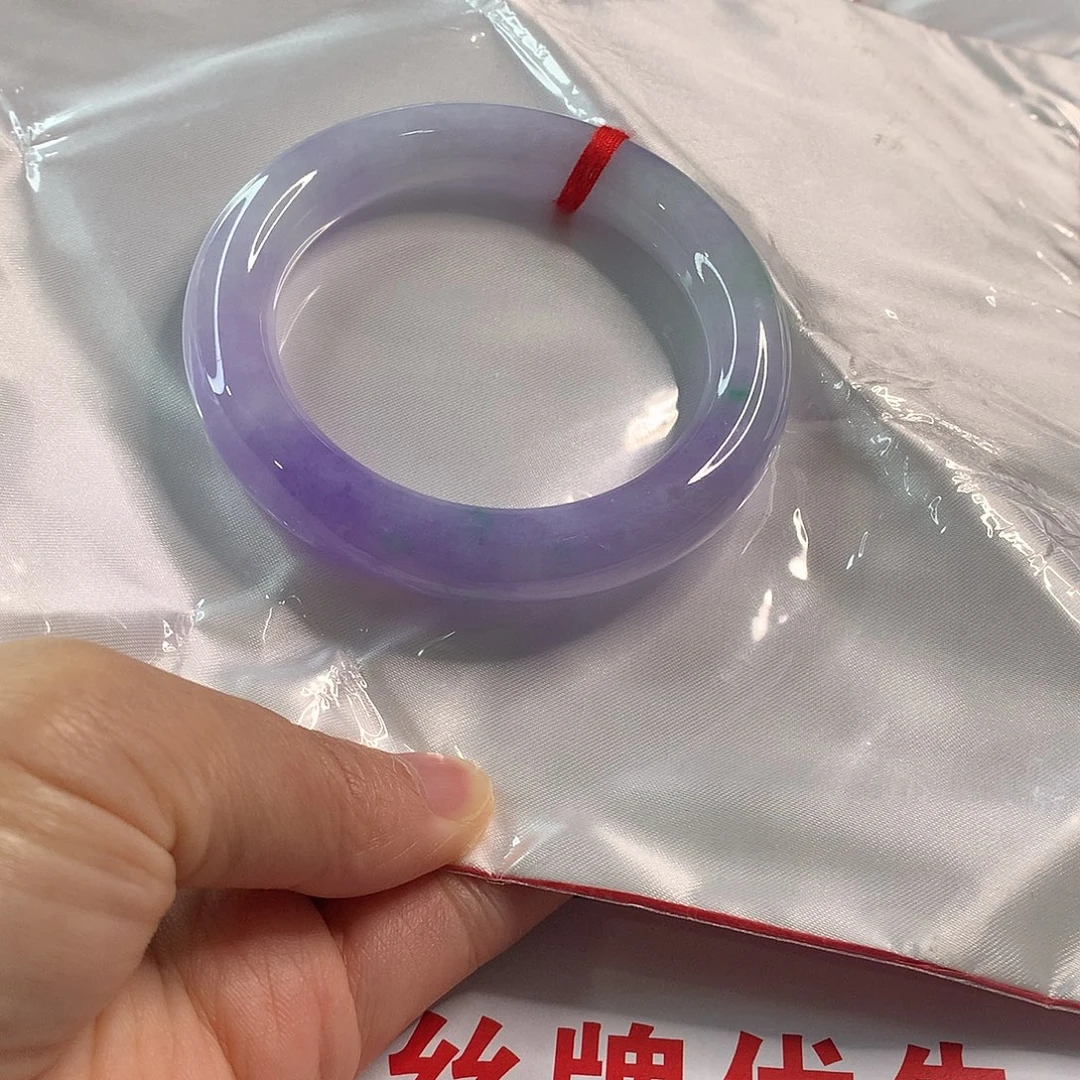 啊***租翡翠未镶嵌手镯翡翠手镯58.2