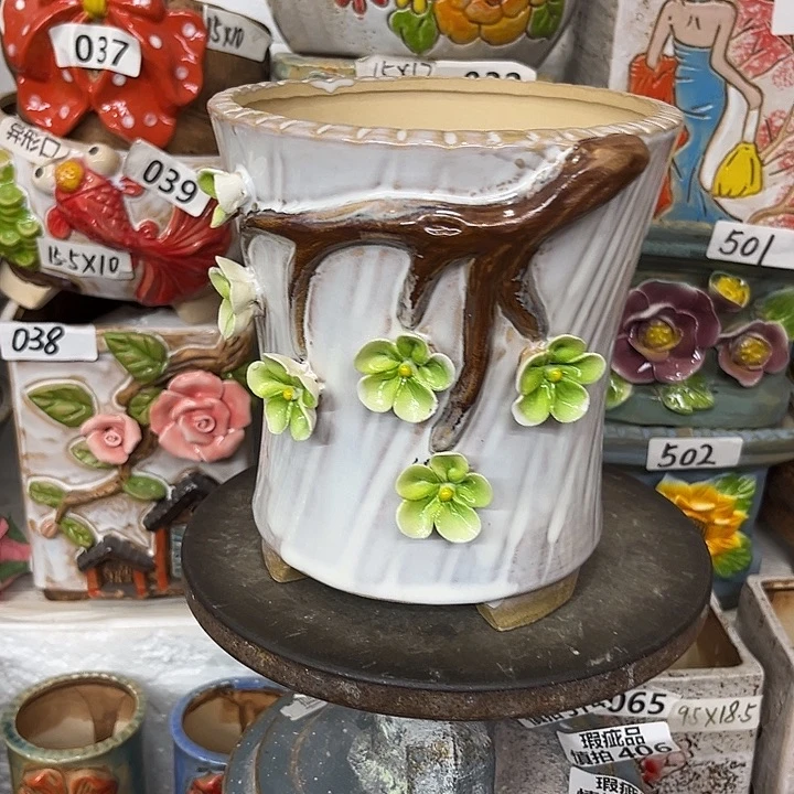 粗陶材质多肉花盆