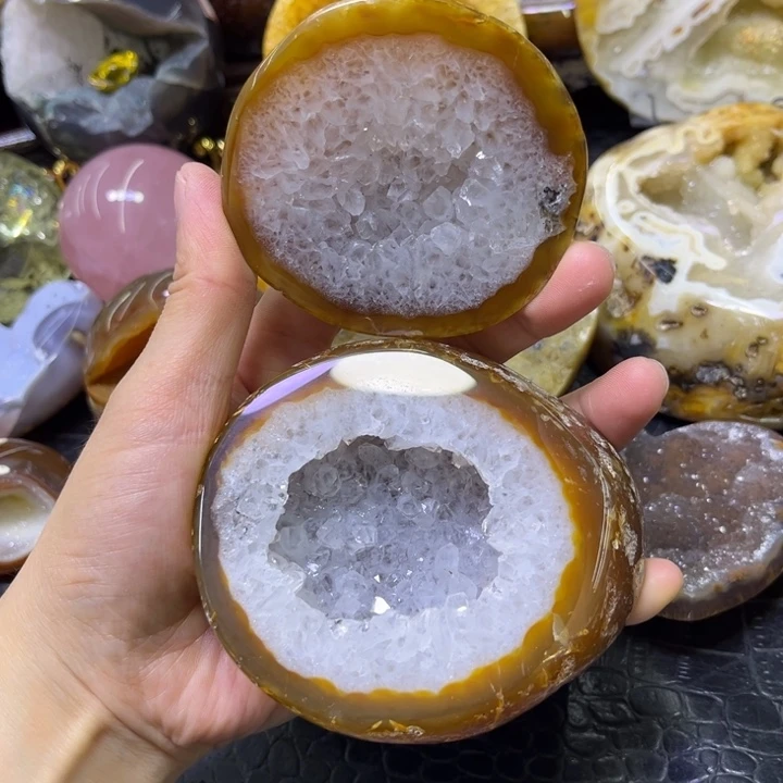 未镶嵌发饰水晶白晶盆