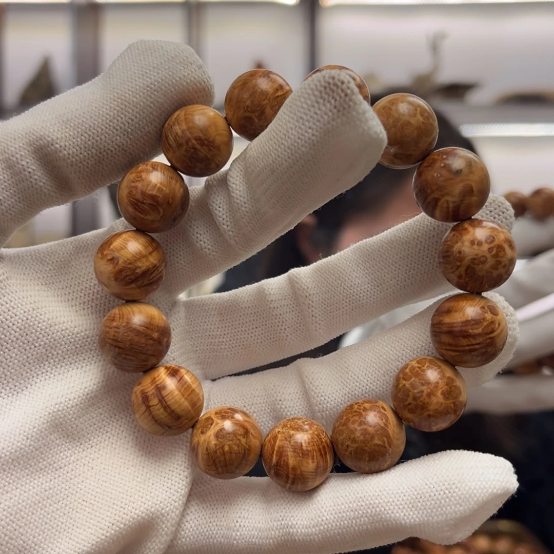 柏木（崖柏）手串/手链15陈化瘿子瘤29.7药香清香