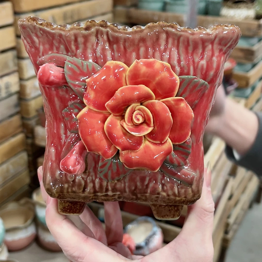 【闪购商品】陶瓷陶瓷多肉植物花盆