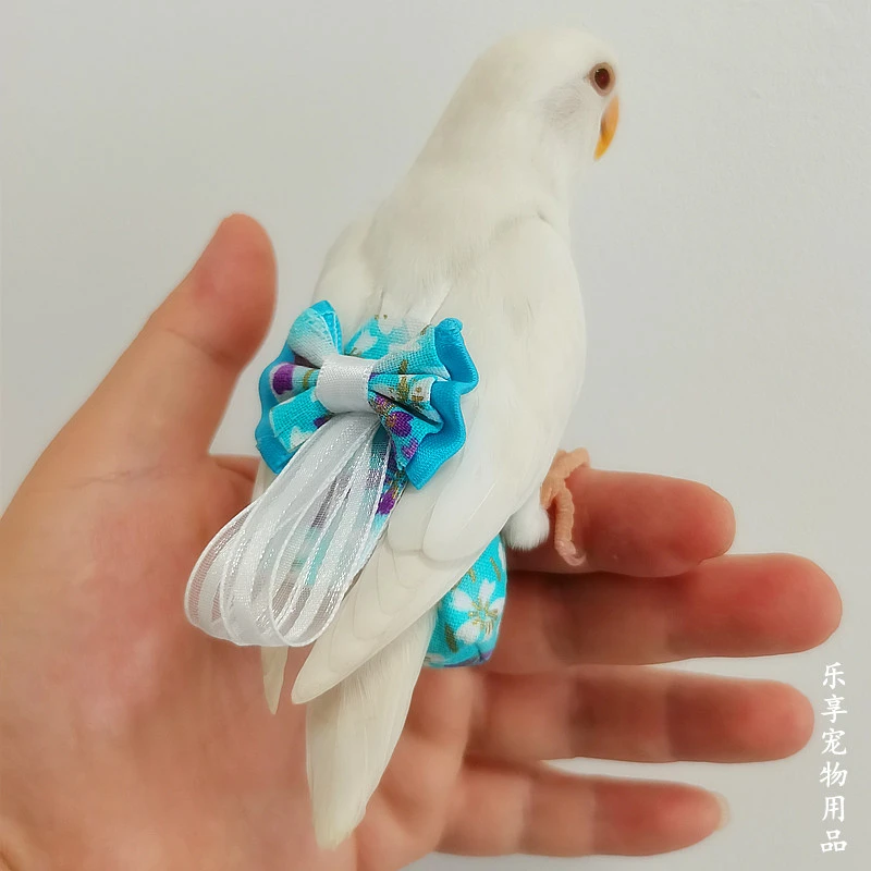牡丹鹦鹉纸尿裤玄凤鸟用尿不湿粪便屎兜可水洗立体大容量飞行衣服