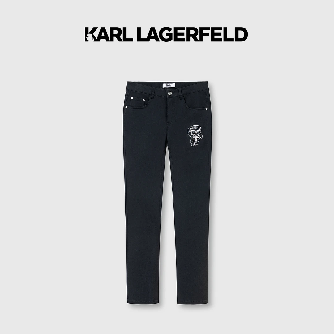 【官方男装】KARL LAGERFELD卡尔拉格斐直筒牛仔裤男1K1B10402088