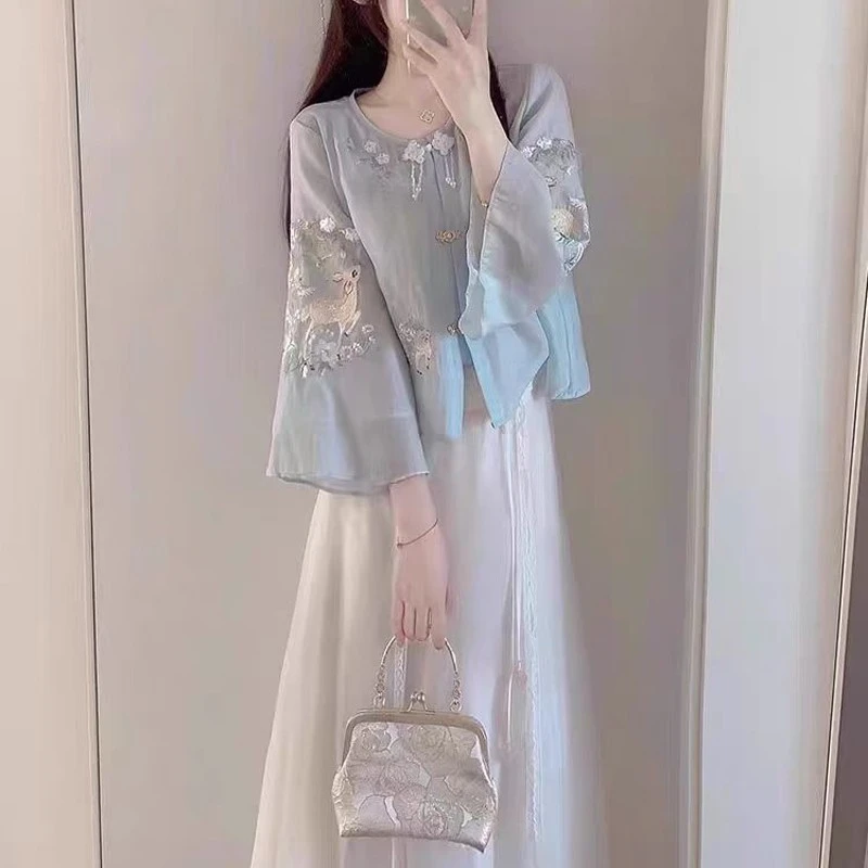 新中式国风女装2025新款重要场合两件套裙旗袍连衣裙巨好看的套装