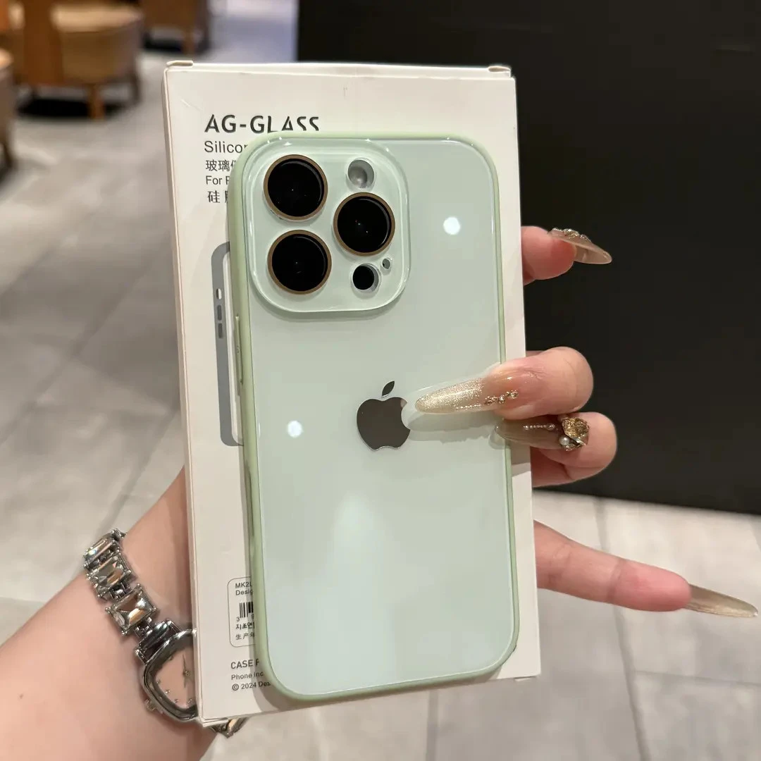 新款高级全包钢化玻璃适用iPhone16手机壳14苹果15promax高颜值13