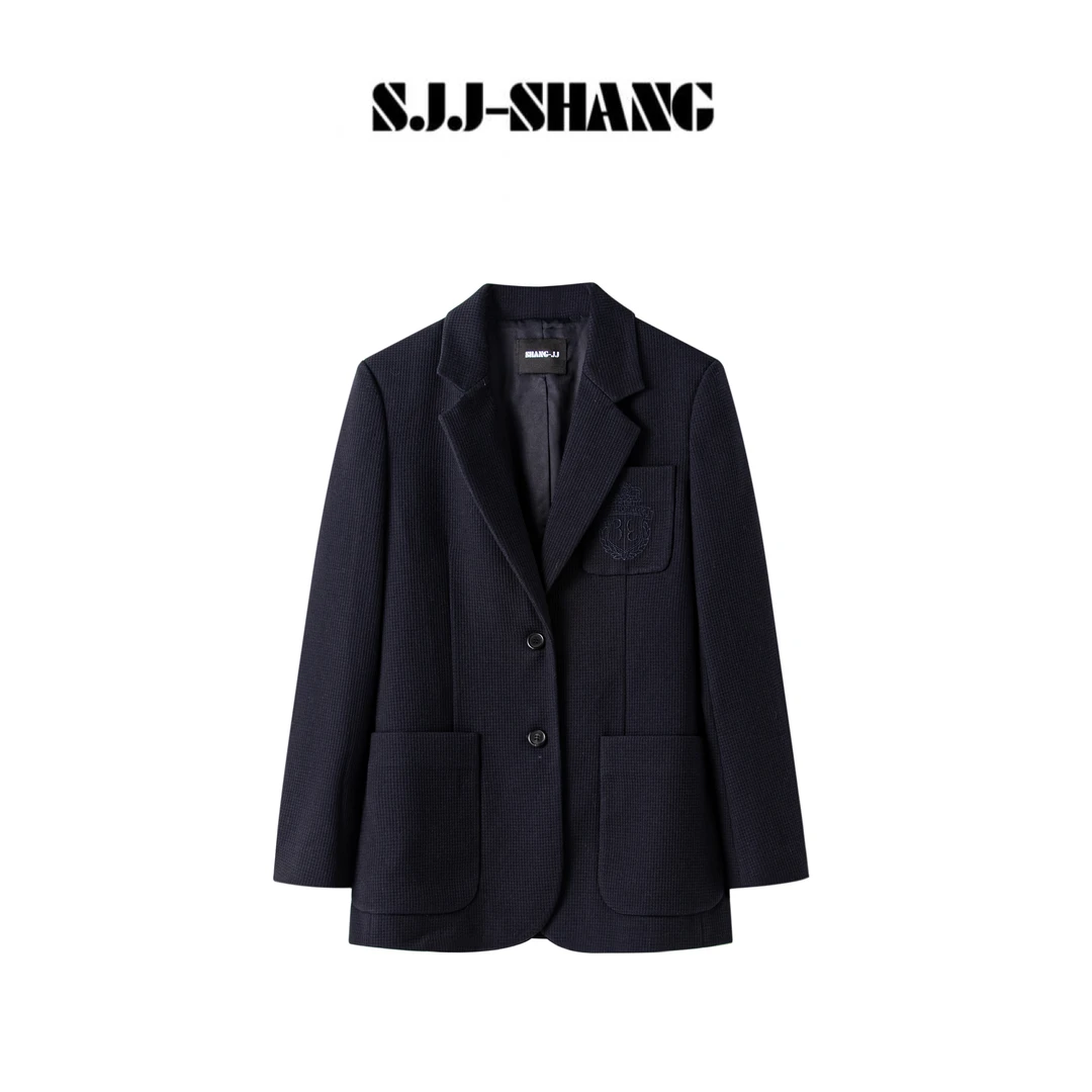 SJJ-SHANG【徽章格调】早秋设计款刺绣气质优雅外套q135397p