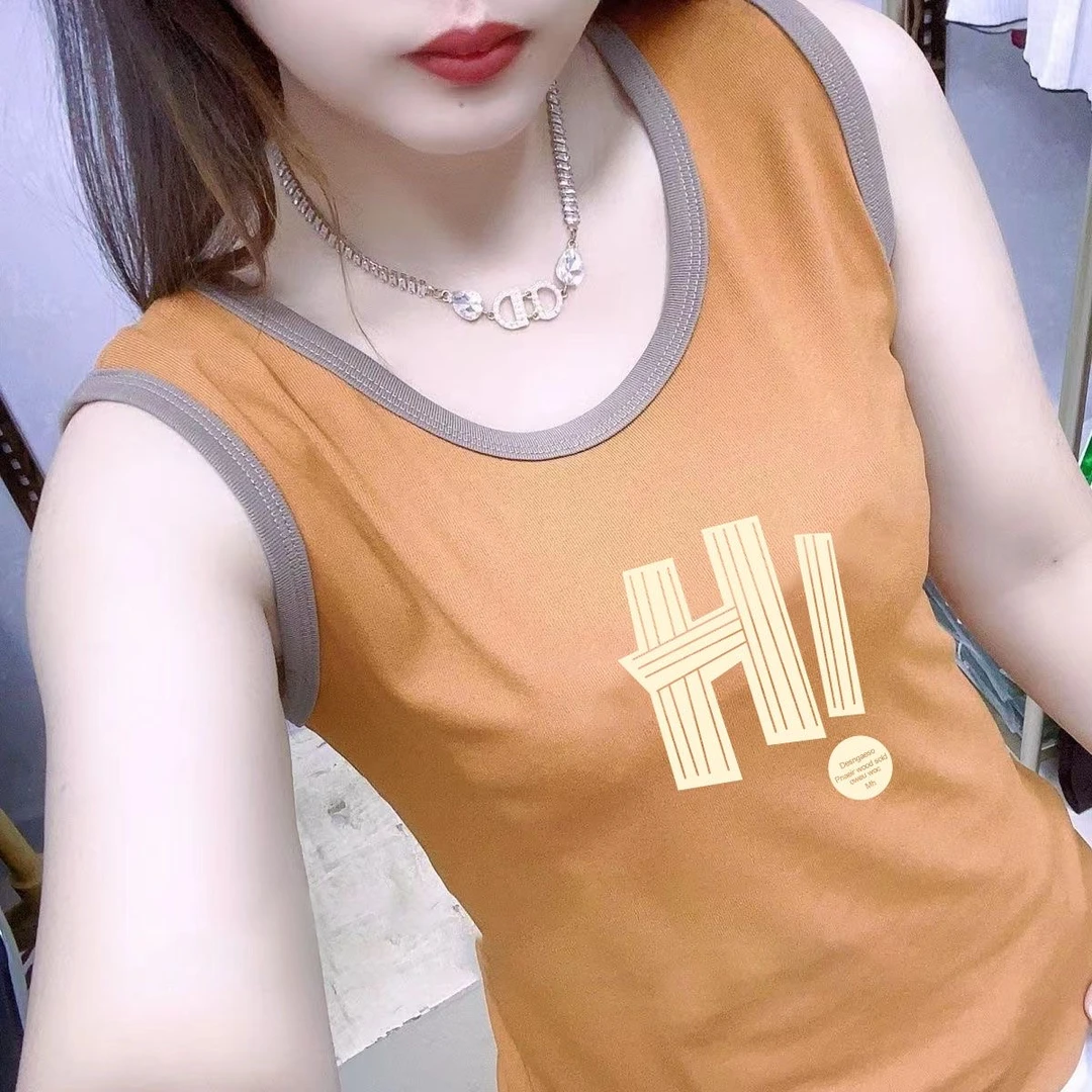 100%纯棉背心式女新款大码修身妈妈薄款吊带打底衫全棉无袖上衣服