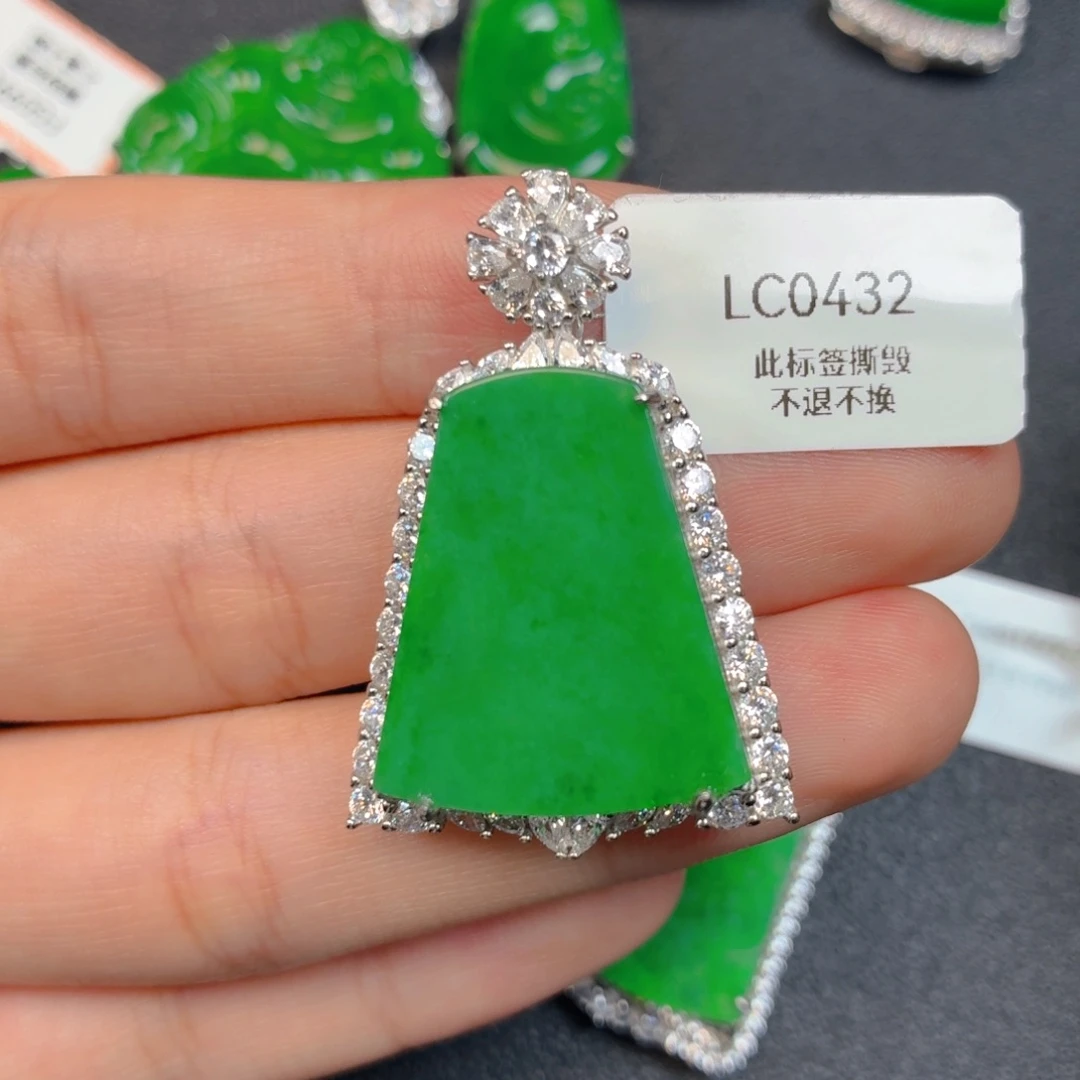 翡翠银S925镶嵌戒指