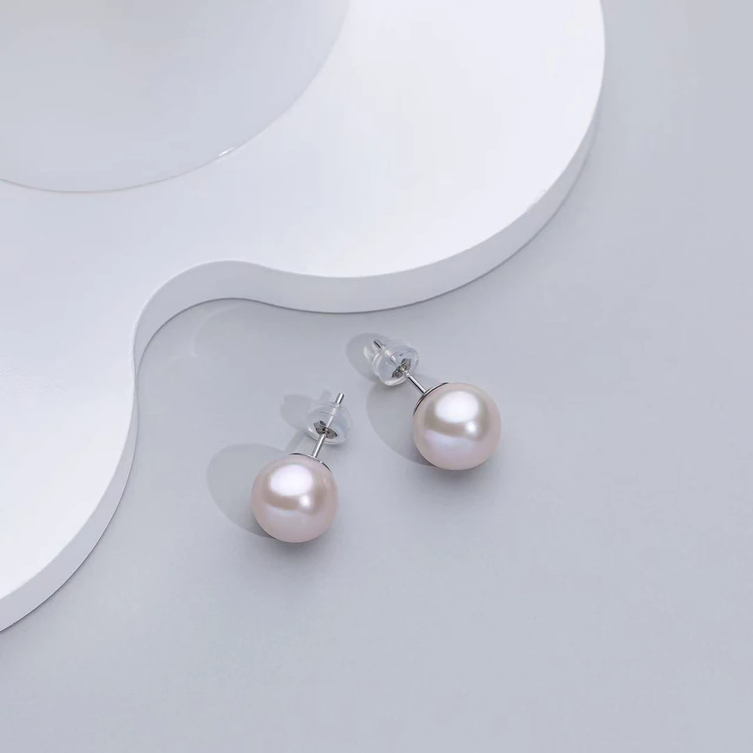 【宠粉福利】淡水经典百搭大点位珍珠耳钉10-11mm 不带证非基地发货