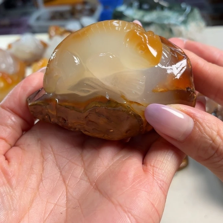 玛瑙/玉髓未镶嵌吊坠(不含链)