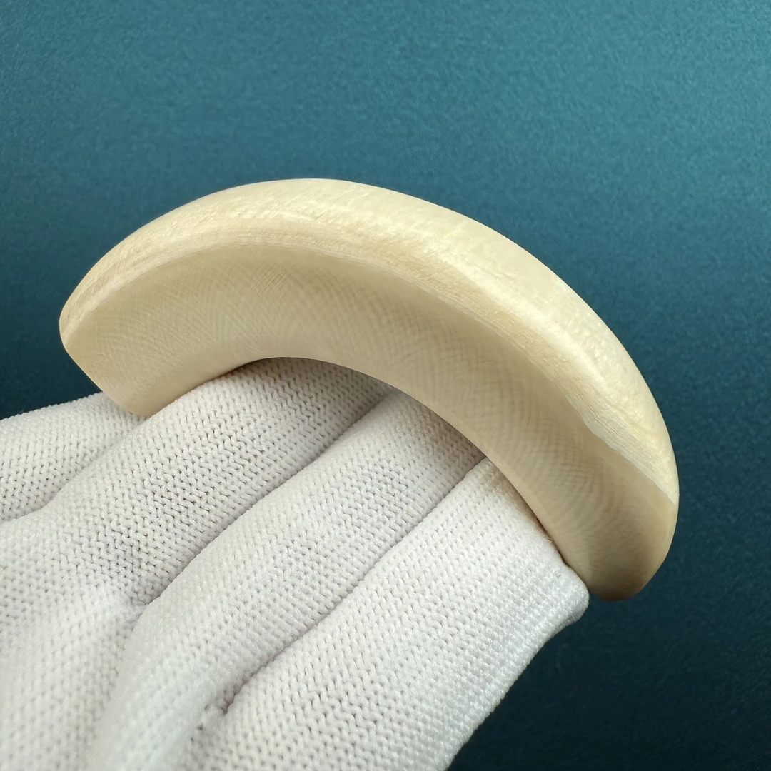 B2473天然猛犸牙 牙尖79.6mm支持复检假一罚十