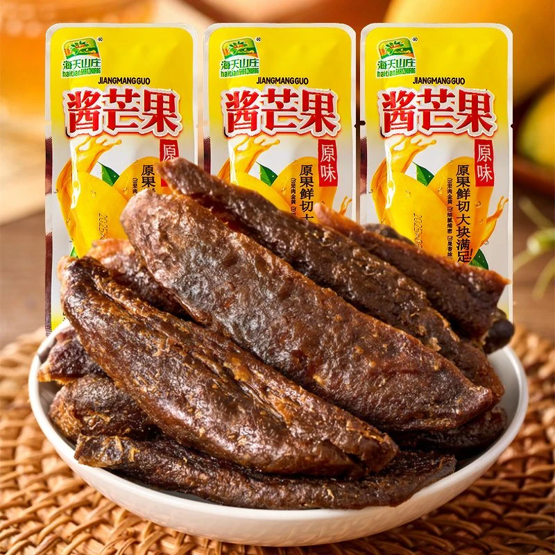 海天山庄酱芒果干果条酸甜口味果脯怀旧蜜饯休闲零食即食小吃解馋
