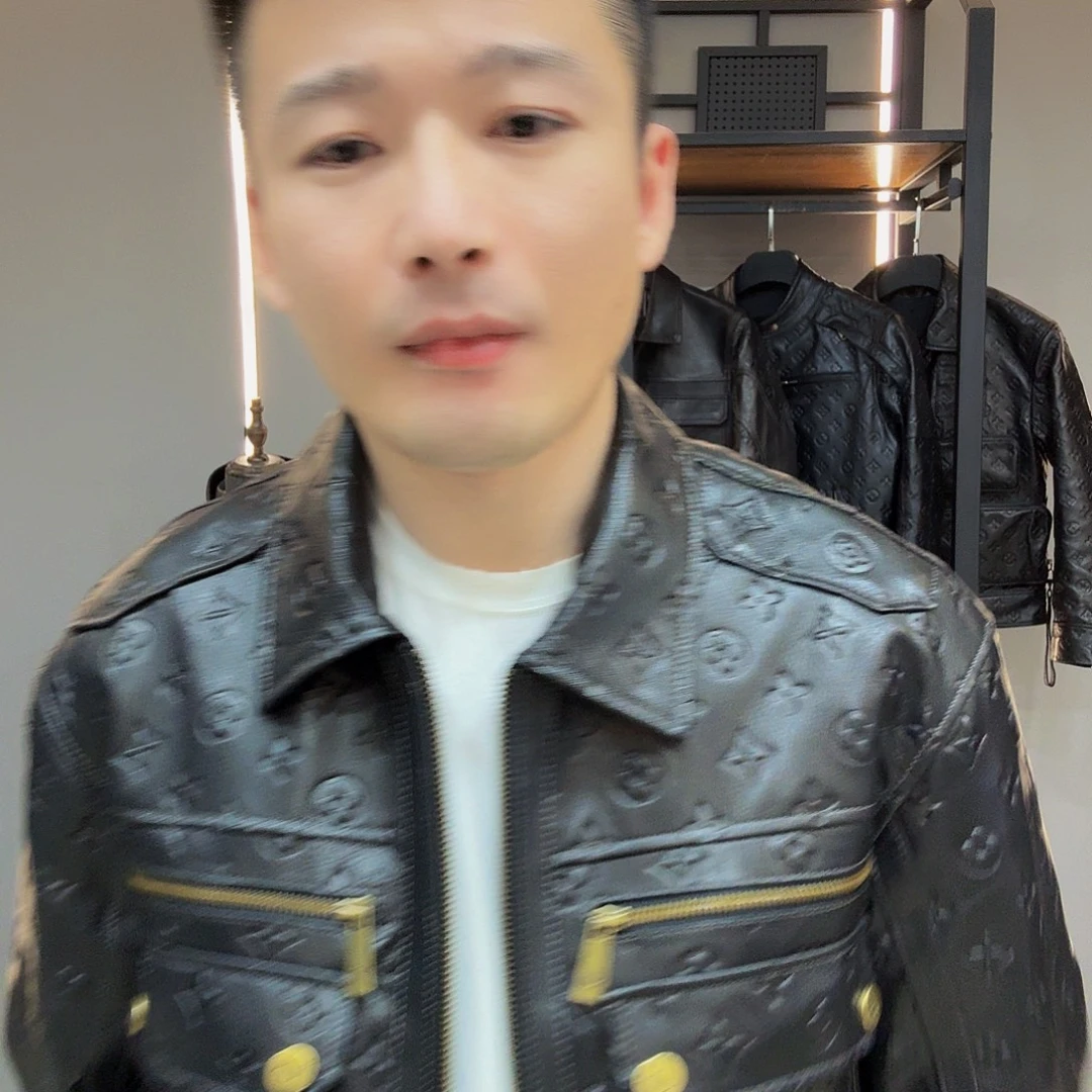 *****真皮皮衣男款皮衣M码