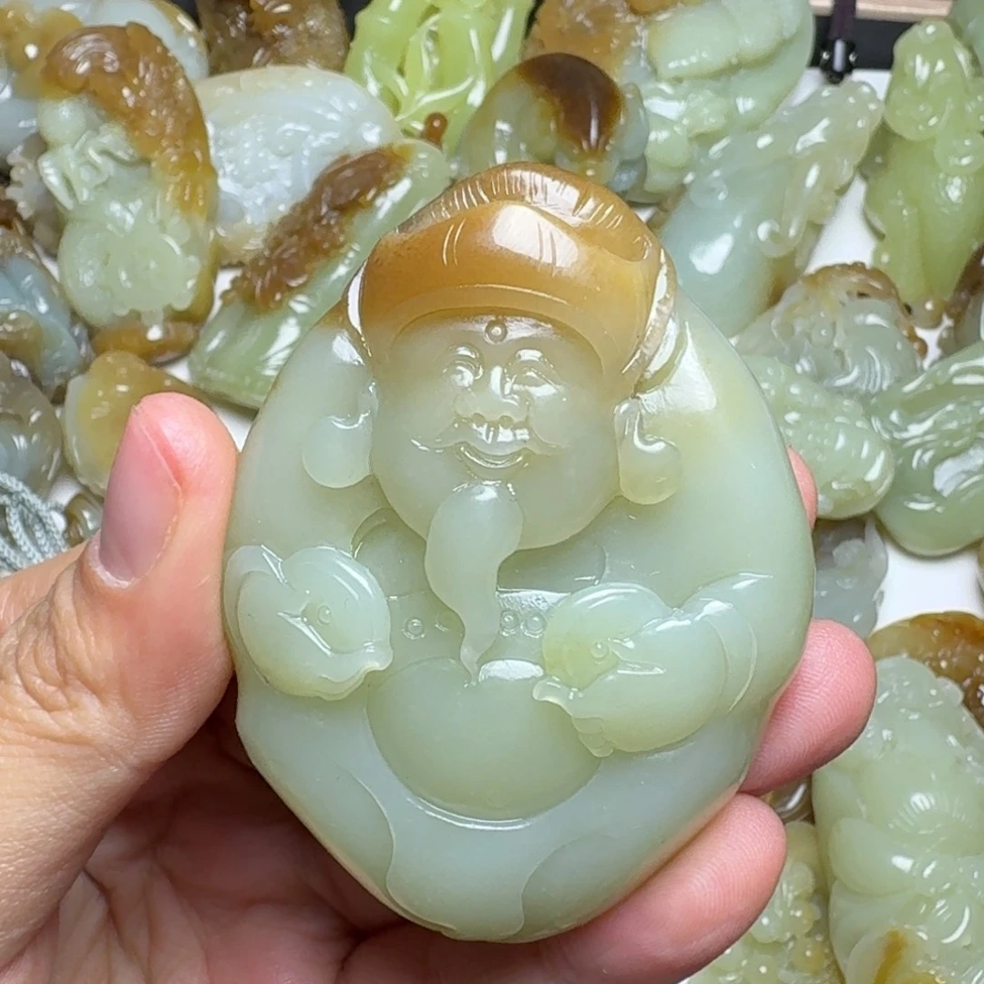 @****和田玉未镶嵌颈饰