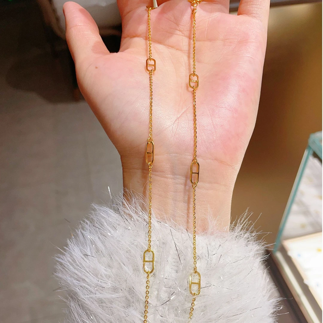 足金999 5G精品 休闲百搭 猪鼻满套链（多退少补）