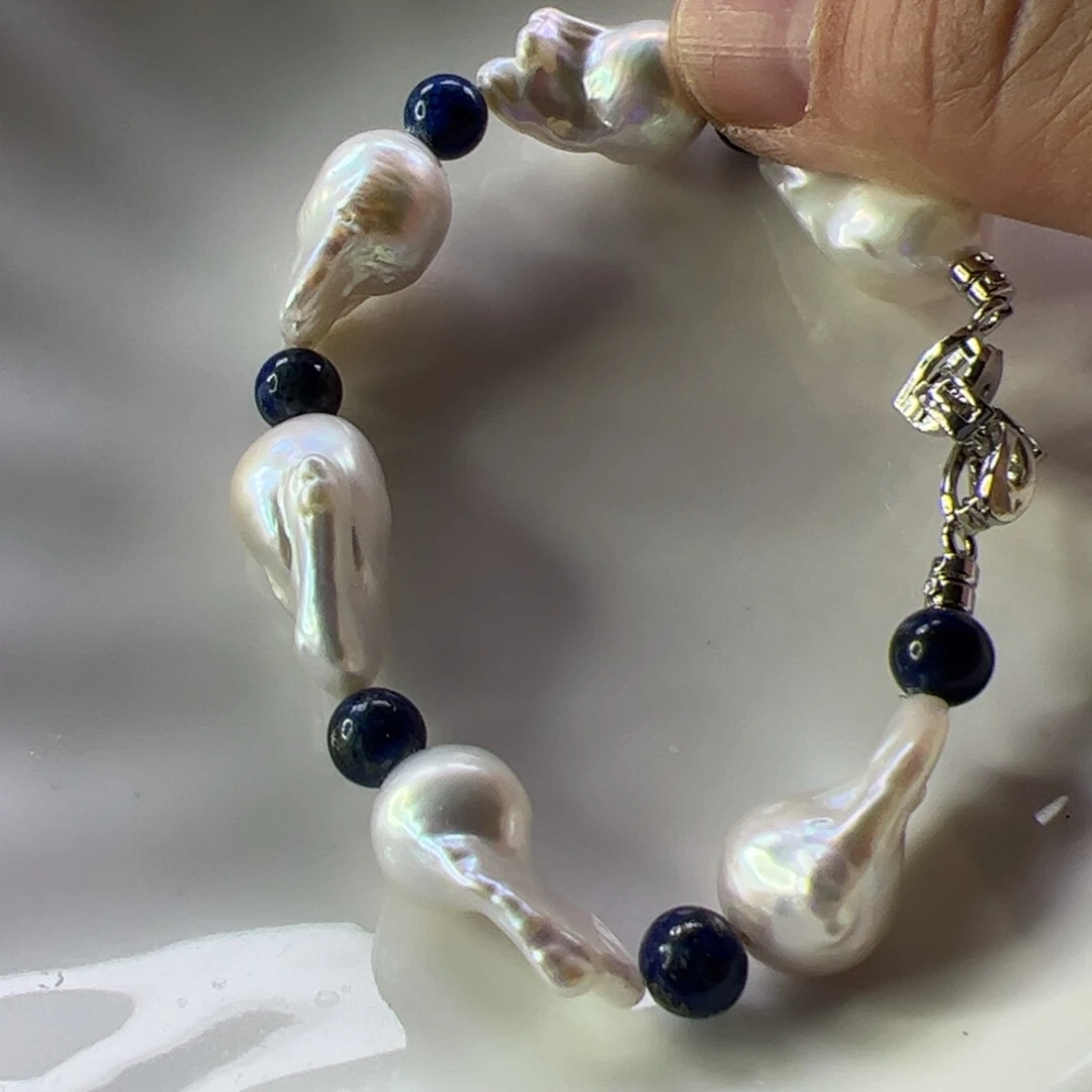 手绳淡水珍珠合金