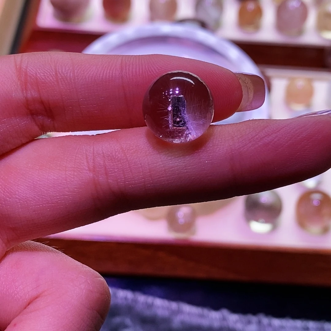 未镶嵌颈饰水晶单珠打孔不退不换