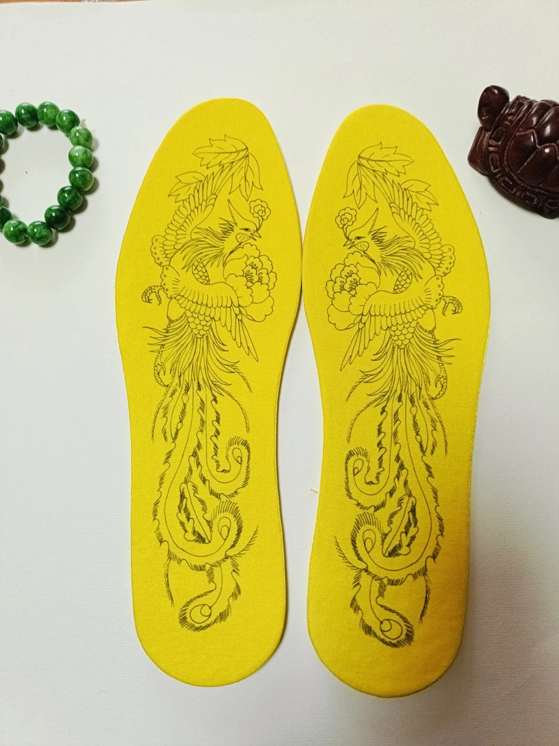 静儿纯手工吸汗刺绣防臭鞋鞋垫纯棉鞋垫子半成品带绣花线带针顶针