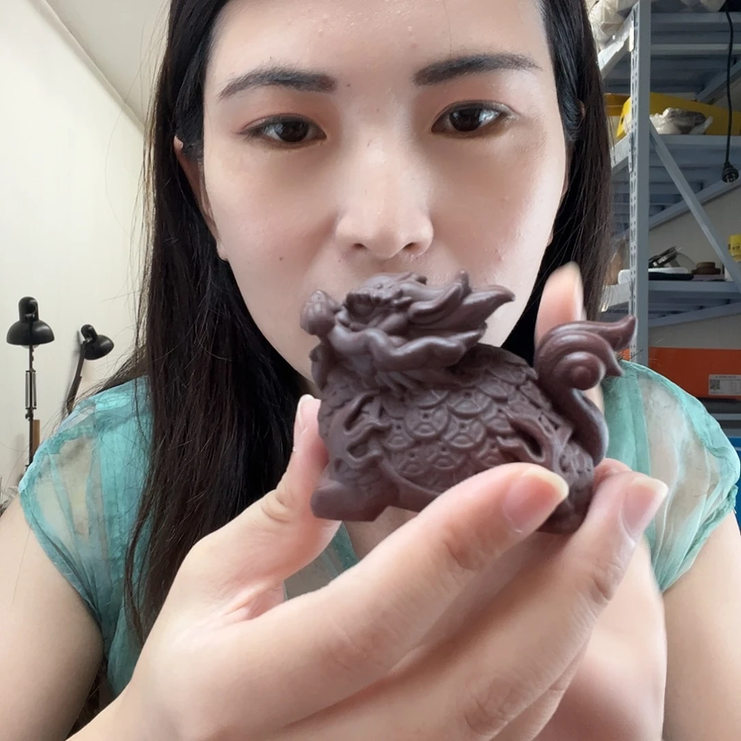 茶壶紫砂龟龙茶宠