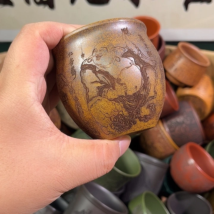 茶杯紫砂全手工紫砂主人杯
