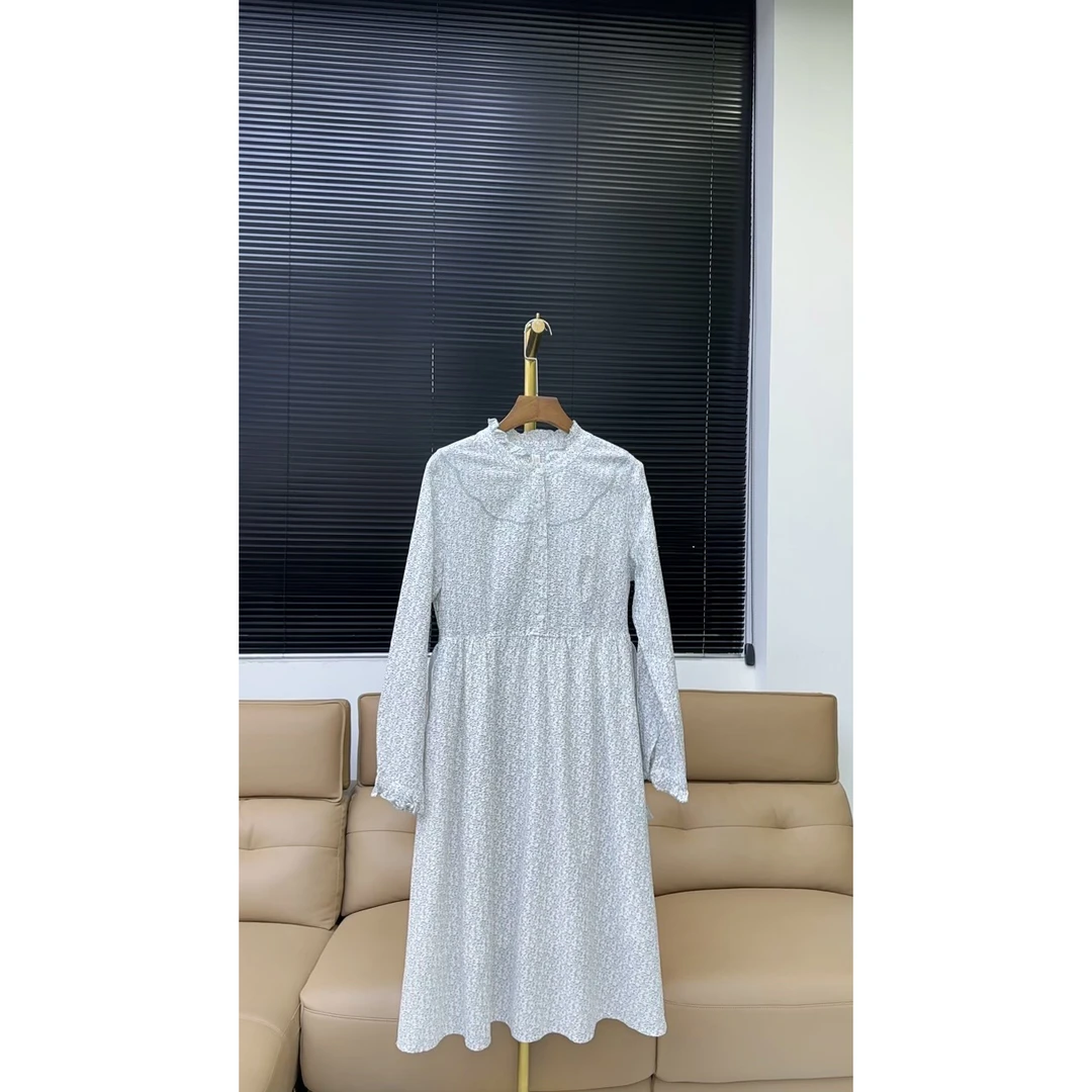 品牌原单轻奢—云上写生(剪标)——连衣裙—白色花—8032