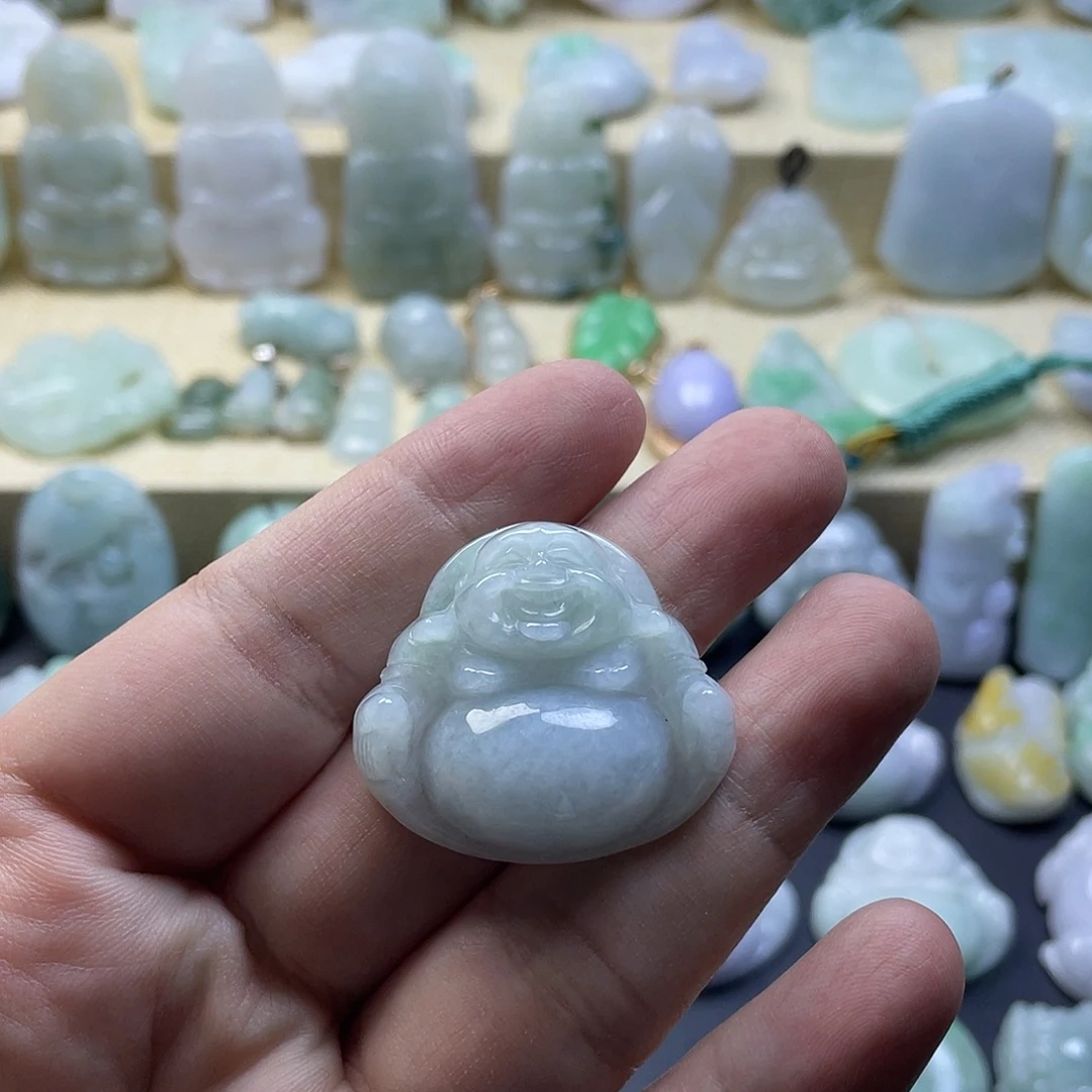 翡翠未镶嵌颈饰纯天然翡翠