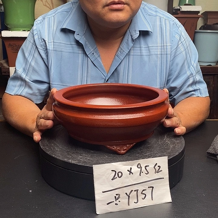 紫砂花盆货号一只YJ57