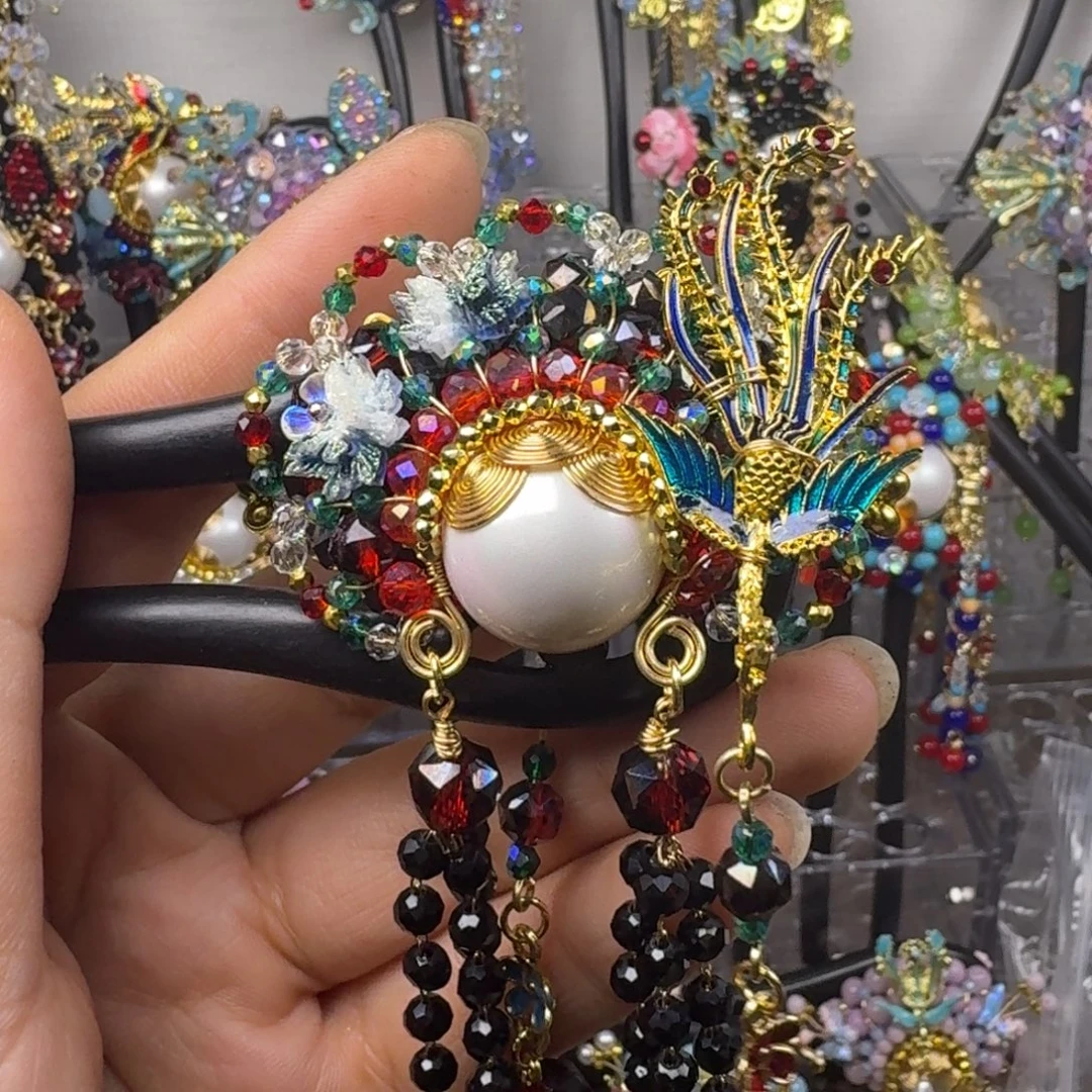 ****姐古风刀马旦发簪发饰