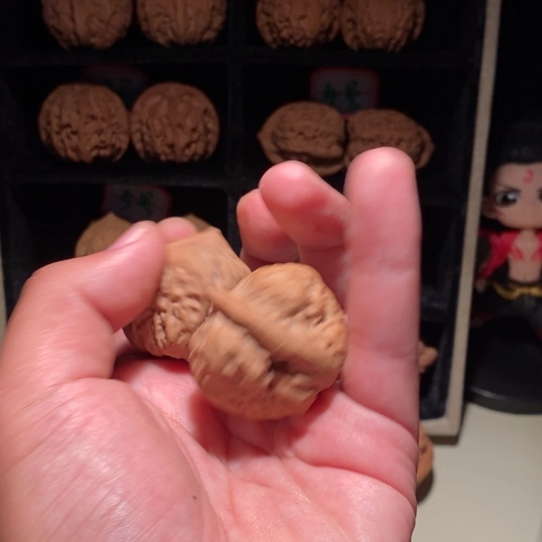 去***方把件文玩核桃古玉蝉250120