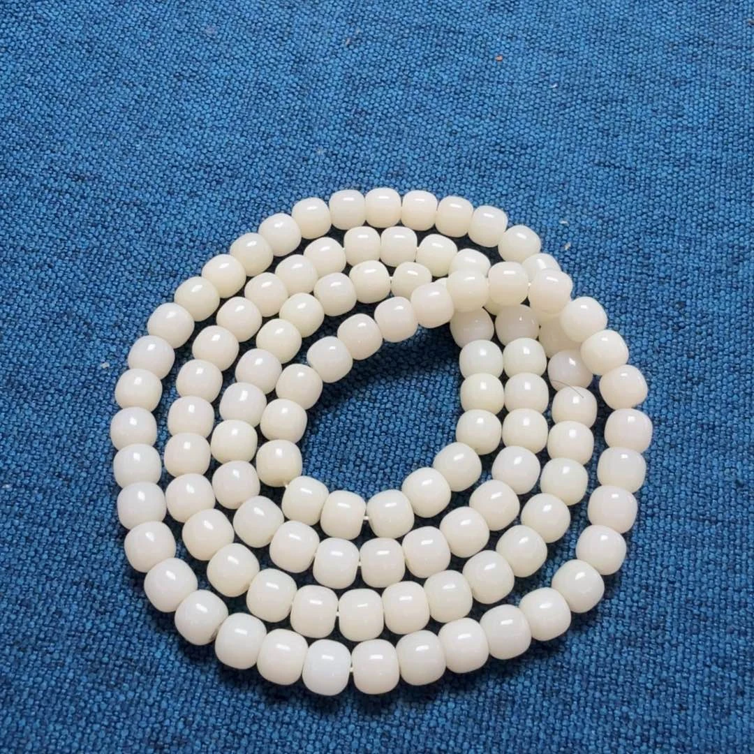 和田玉未镶嵌颈饰新疆和田玉天花板米达料108