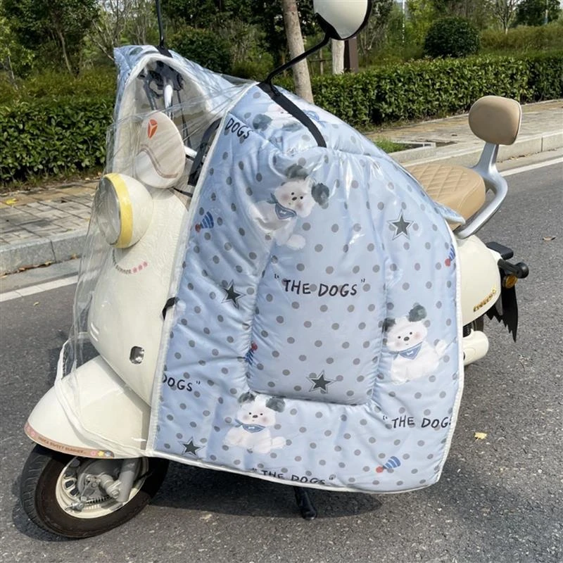 全包斗篷款电动车挡风被冬季加绒加厚防雨一体防风罩适用雅迪爱玛