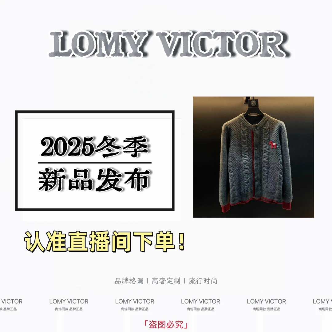 LOMY VICTOR欧洲站新品高级轻奢时尚针织羊毛衣NZM308