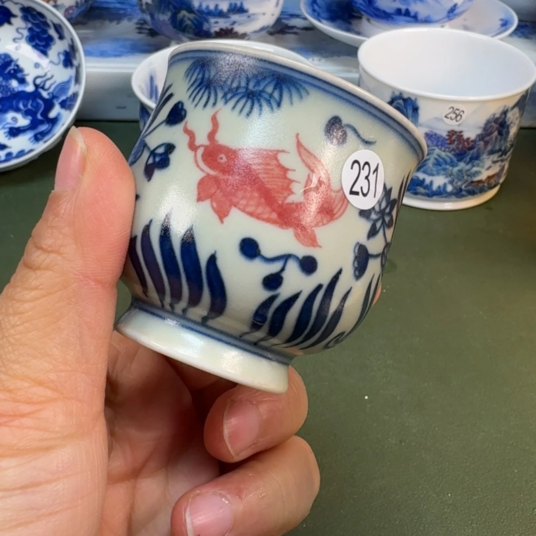 玻璃景德镇纯手绘茶具圆圆203