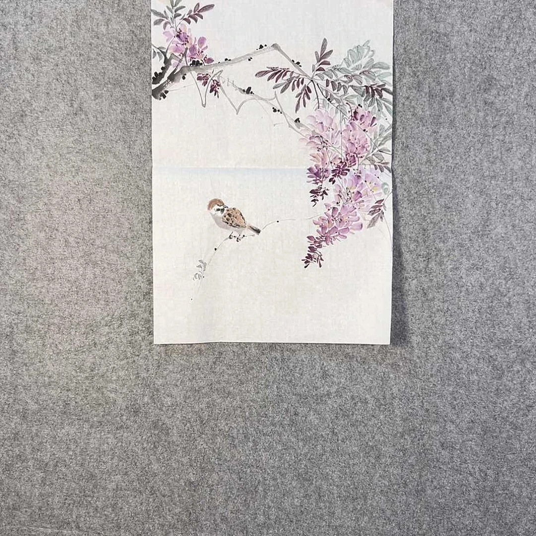 国画207 牡丹之花之叶的颜色与叶