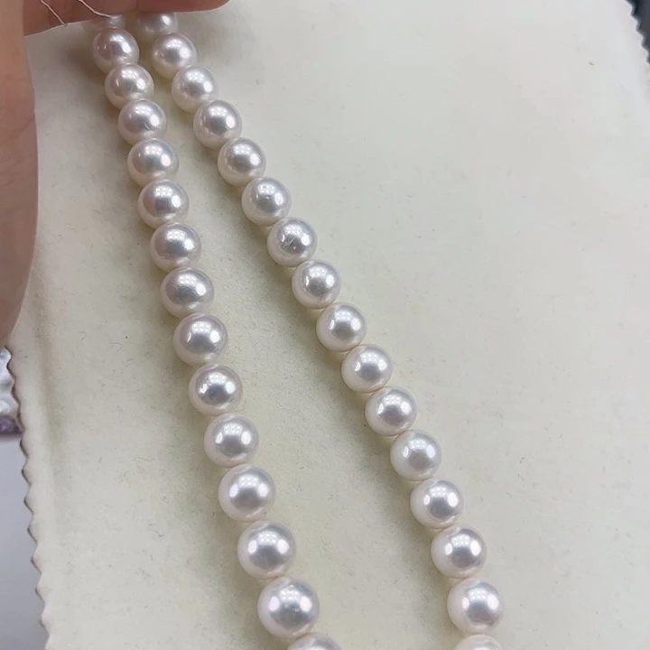 淡水珍珠银S925镶嵌颈饰➕11高品极光炫彩澳白光