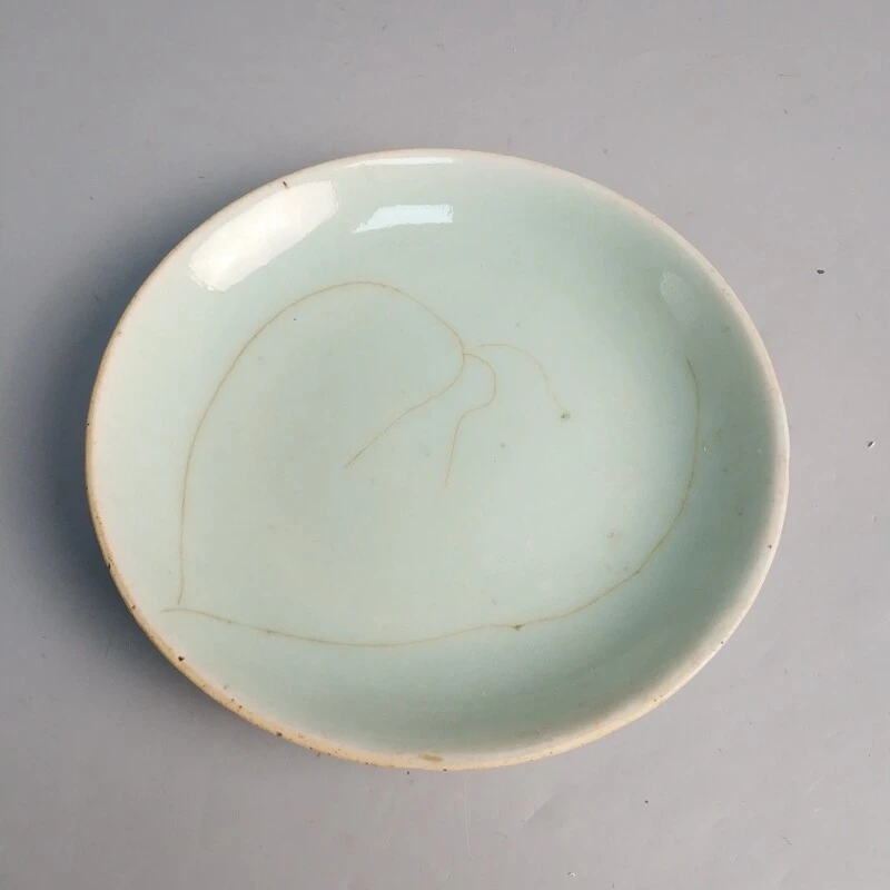 清道光 豆青釉盘-M25JQ00AC36