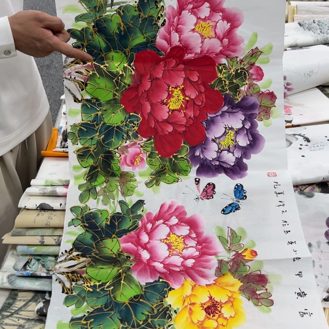 国画纯手绘字画宣纸