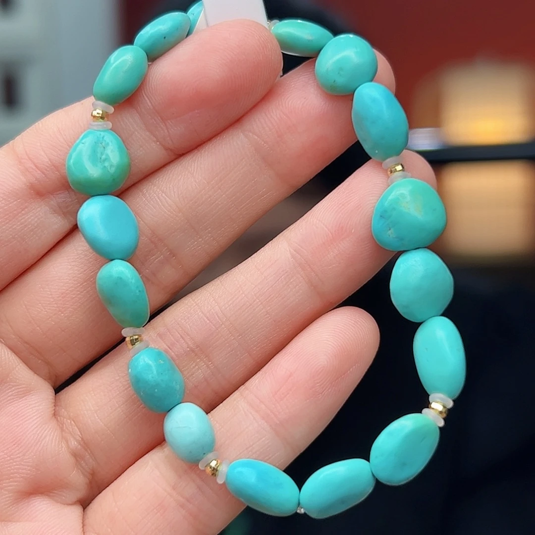 18K金镶嵌绿松石珠宝奇石