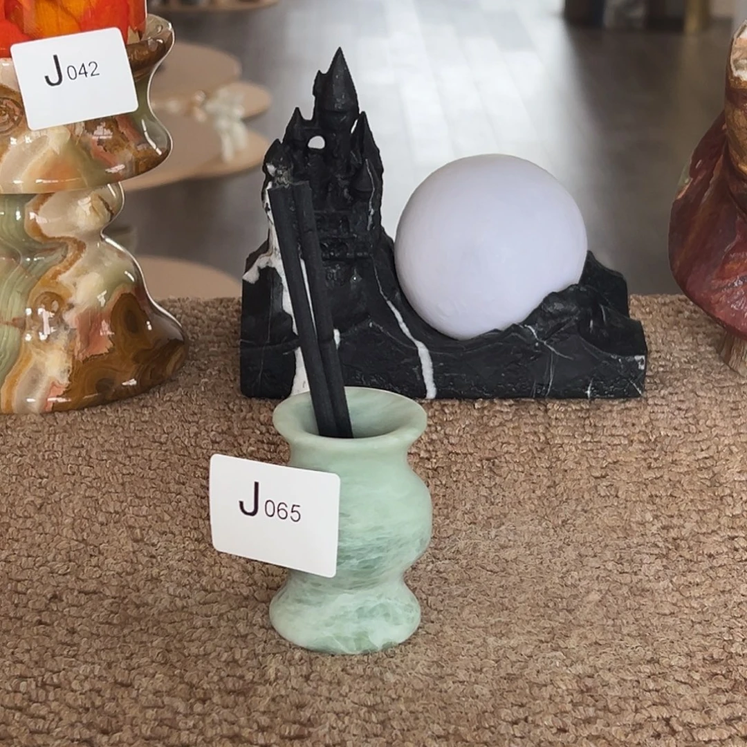 石材J065甜瓜香薰瓶