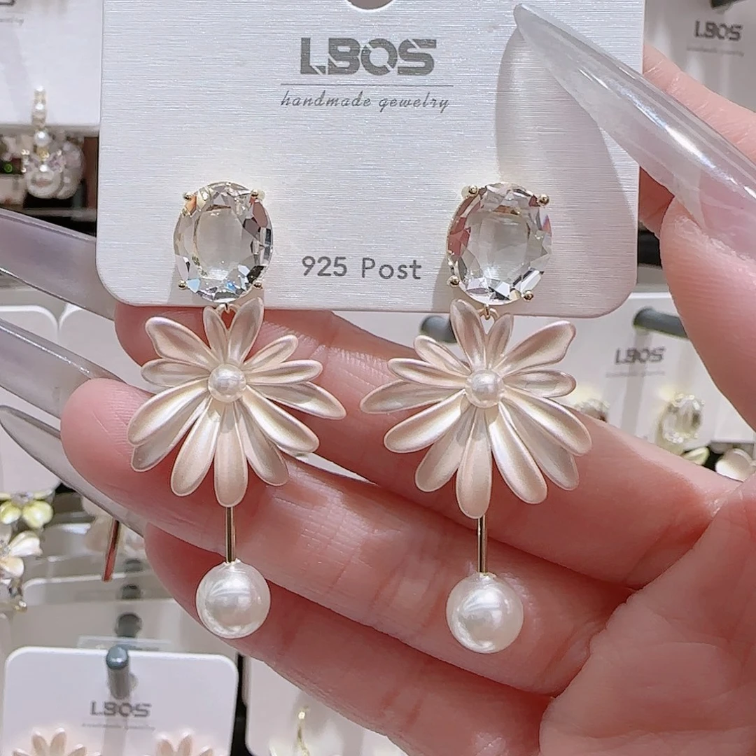 锆石铜合金925银耳环