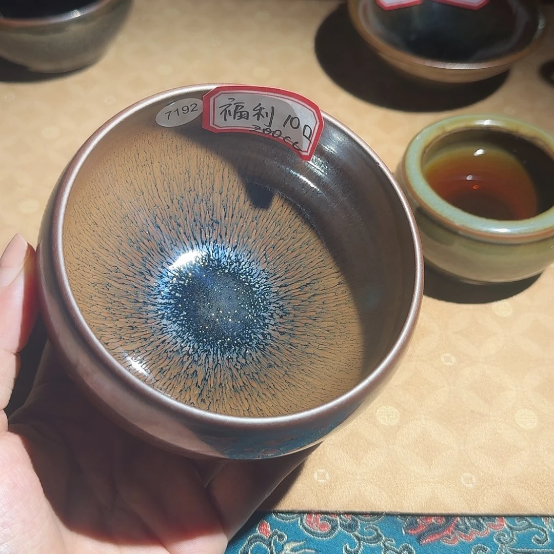 茶盏福利7192柴烧手工大钵十口径