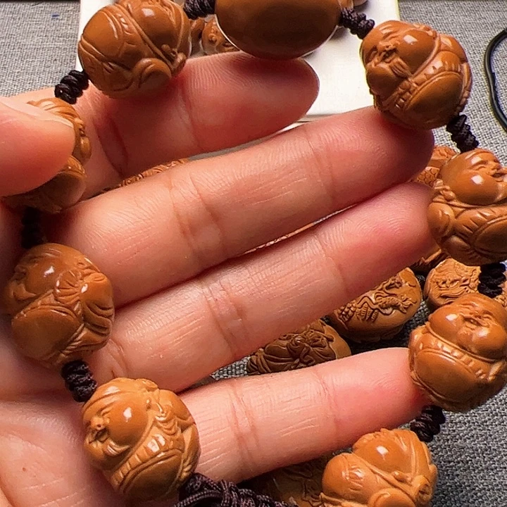 橄榄核手串/手链嘟嘟财神