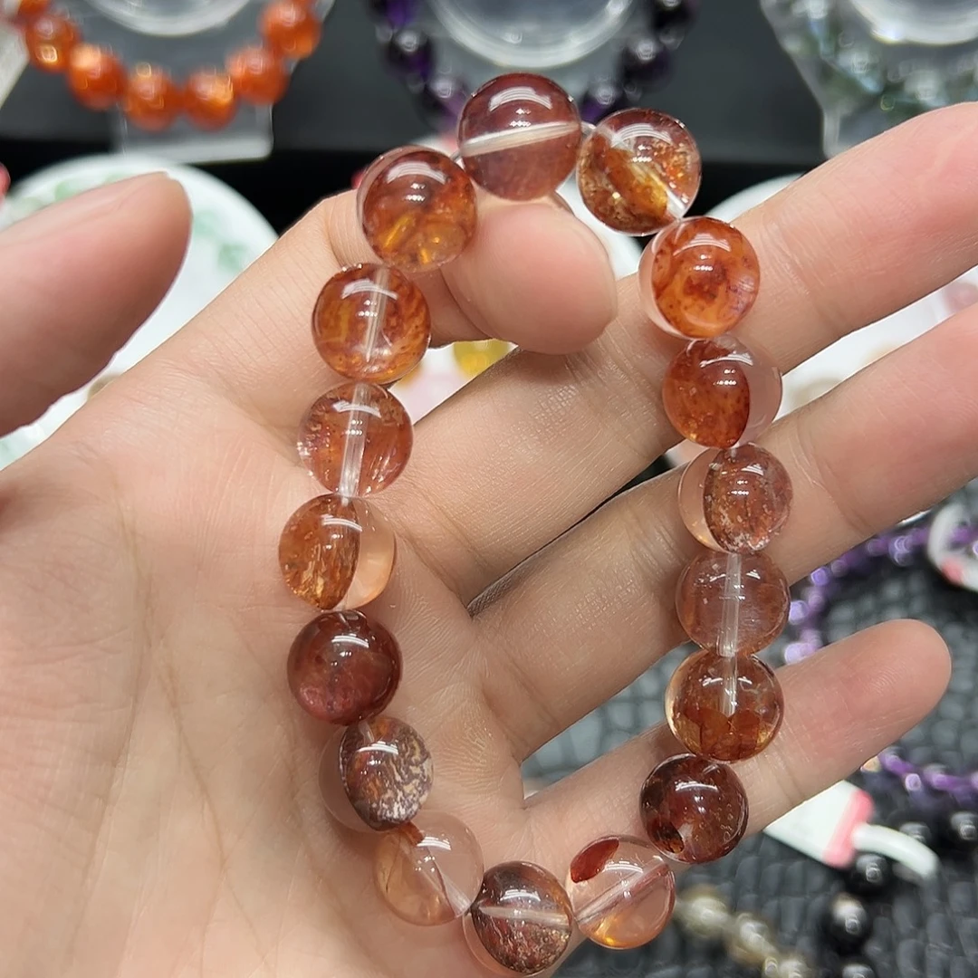 水晶手链未镶嵌好看