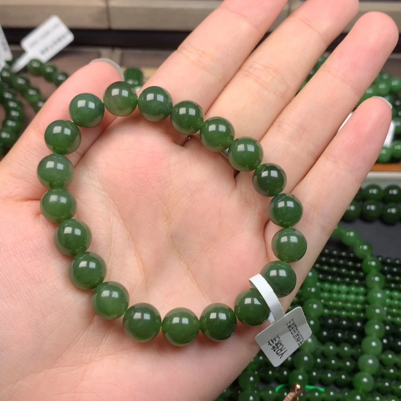 【闪购商品】手串未镶嵌和田玉（碧玉）企***哥10m