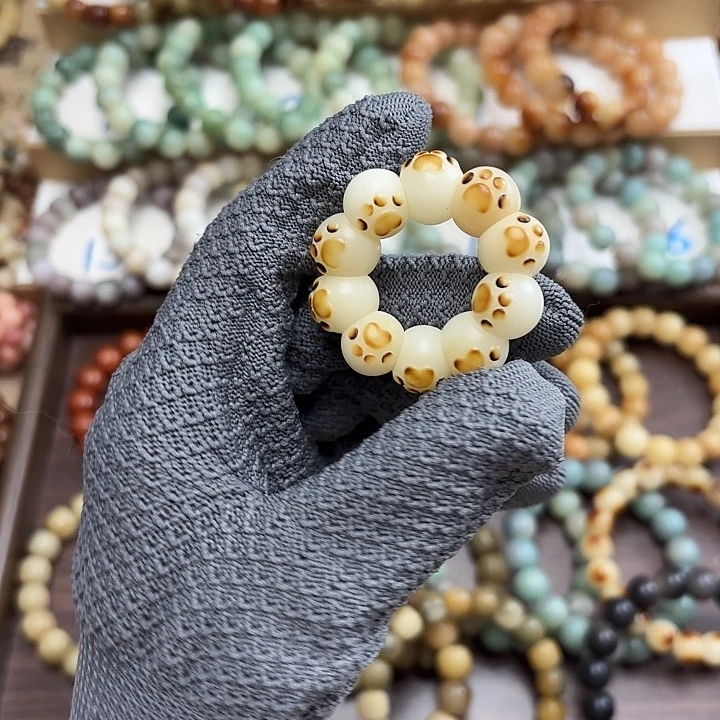 手串菩提根/象牙果卡14猫爪手捻