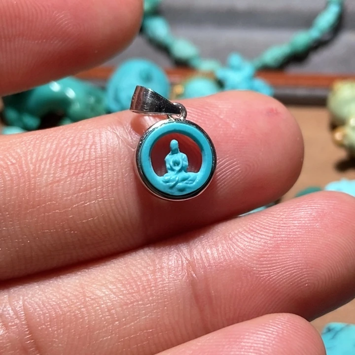 绿松石颈饰合金绿松石镶嵌