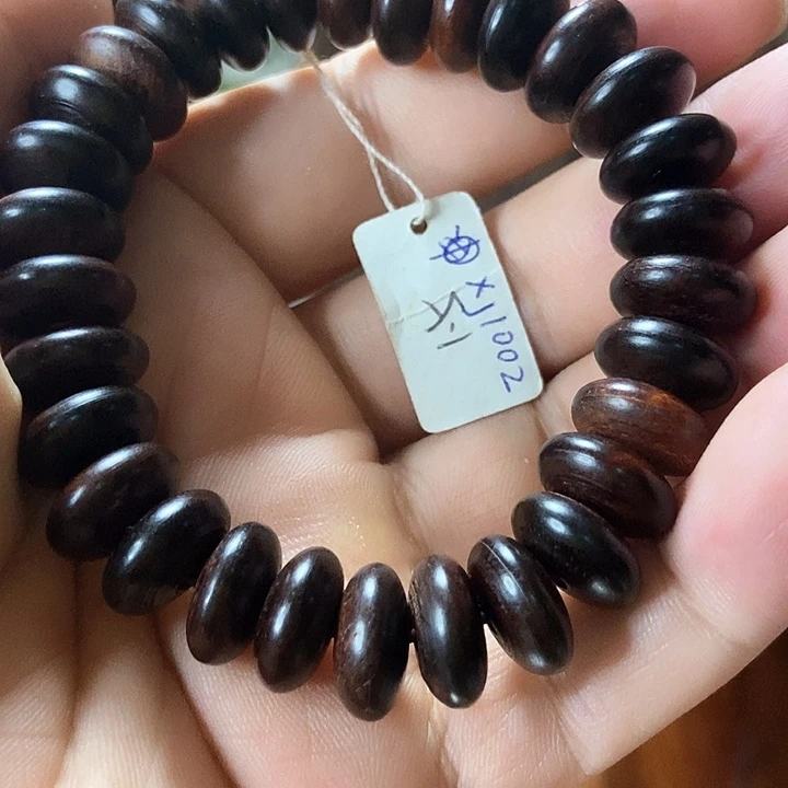 檀香紫檀（小叶紫檀）扁珠手串