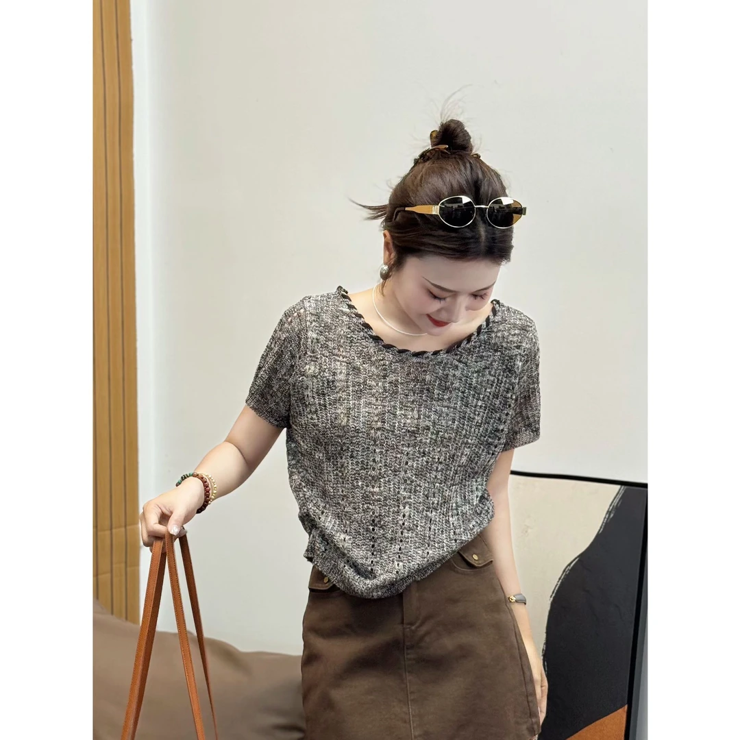 【半甜巧巧】针织夏季透气上衣NO退NO换